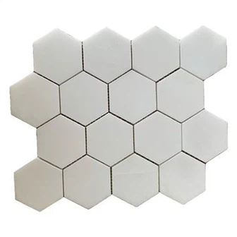 Mozaic hexagonal de marmură