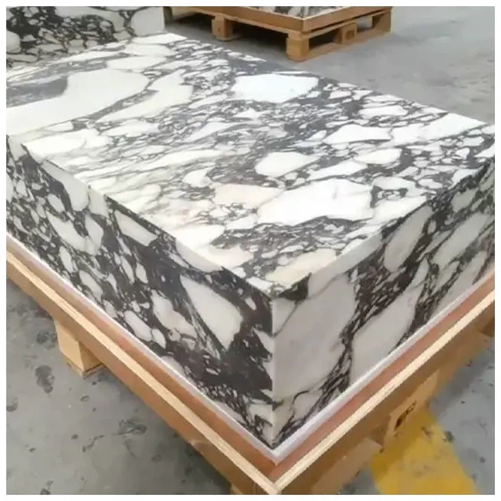 Calacatta Viola Marble Low Plinth Coffee Table