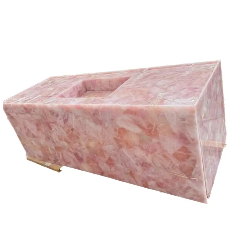 Blaturi de cuarț trandafir de cristal roz