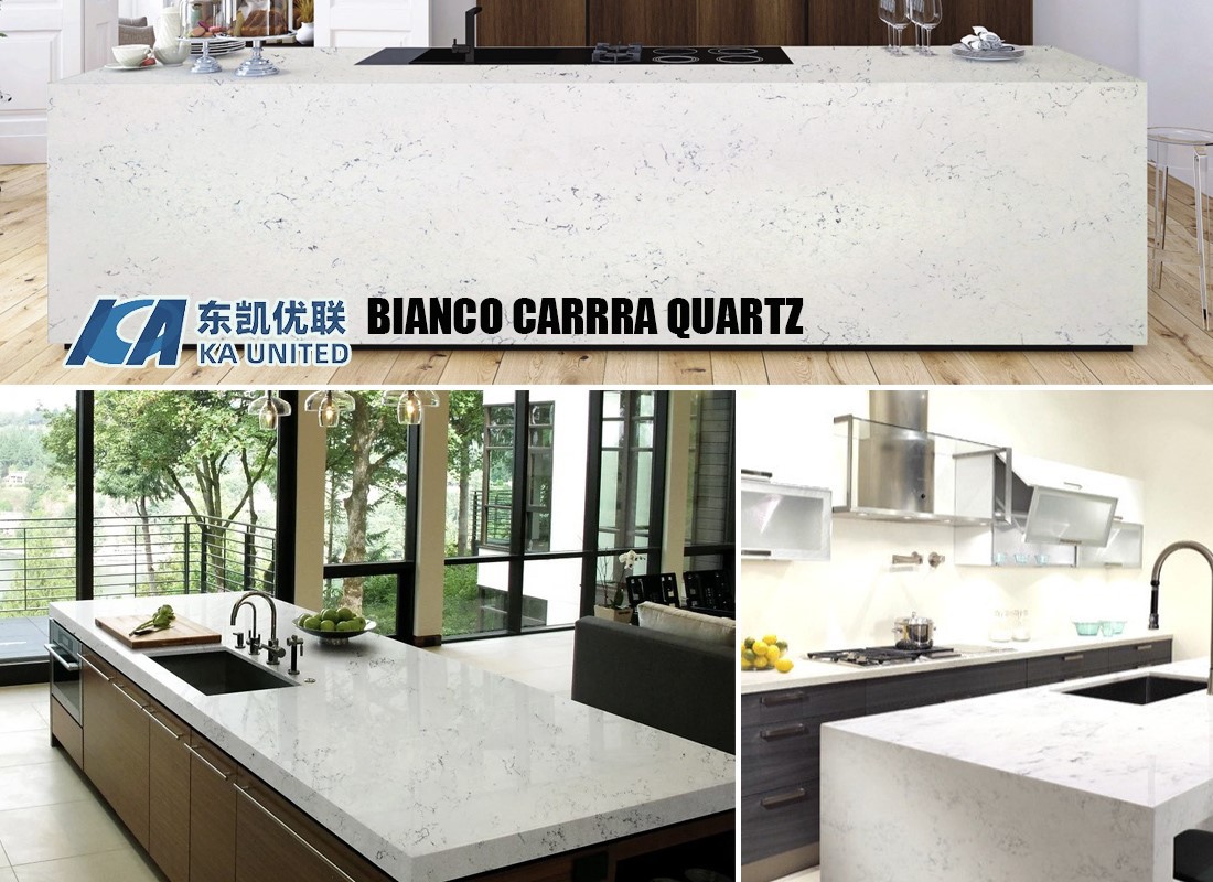 Bianco Carrara White Quartz Countertop Projects In Real Estate Projects KA UNITED Bianco Carrara White Quartz Countertop Projects In Real Estate Projects KA UNITED